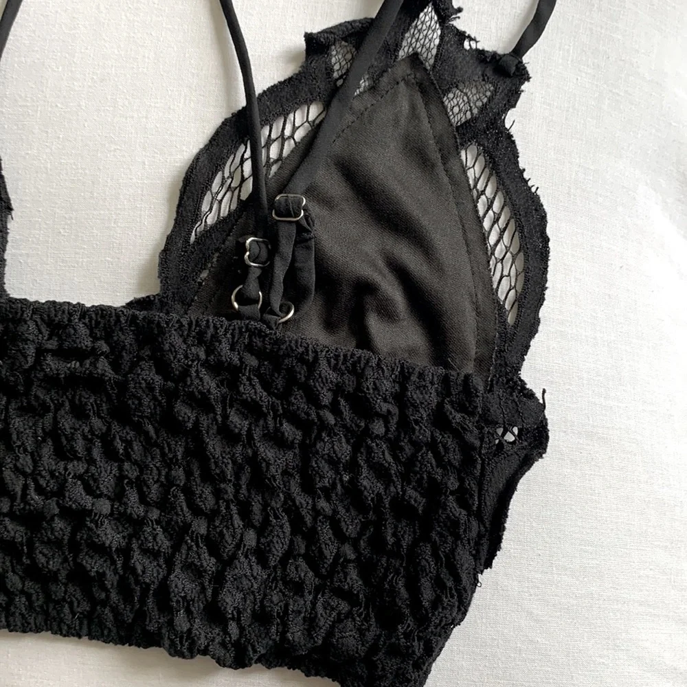 Francesca’s Black Lace Bralette - Picture 3 of 5